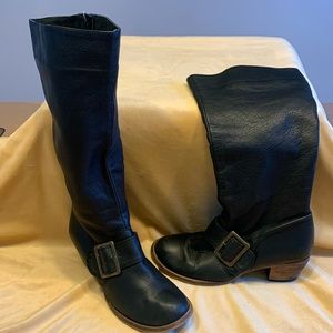 Vintage Steve Madden Riding Boots. Midnight Blue  39 EU/8.5 US Made in Spain